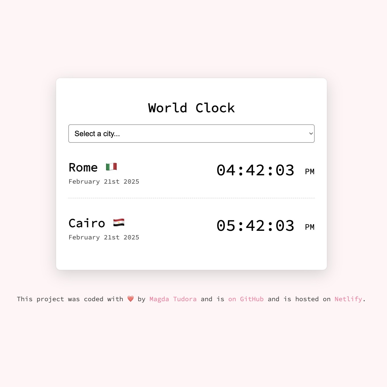 World-clock App